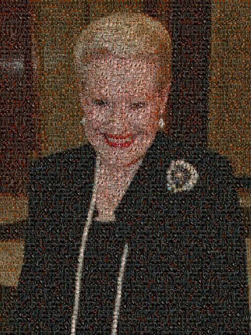 Mosaic of former Speaker Bronwyn Bishop made from the photos of MPs who have been suspended from question tIme under 94a.  Photo: Alex Ellinghausen and Andrew Meares