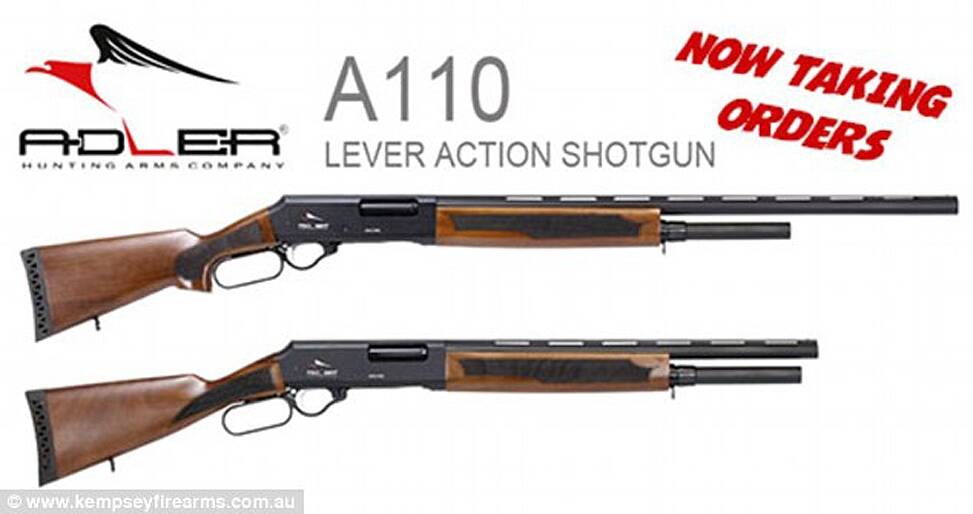 Adler lever-action shotgun Photo: Supplied