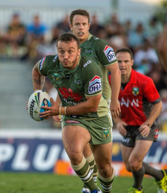 Canberra's Josh Hodgson in action during a match watched on TV by more than 450,000 people in Sydney and Brisbane. Photo: Getty Images