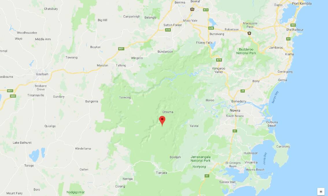 It's believed the pair went walking in Ettrema Gorge, in the Morton National Park. Photo: Google Maps