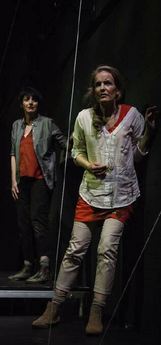 Judith Dodsworth, rear, as Sophie and Rachael Duncan as Amelia in <em>From a Black Sky</em>. Photo: Lorna Sim