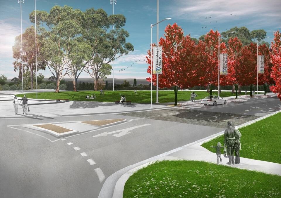 What Queanbeyan's redeveloped central business district could look like. Photo: Supplied