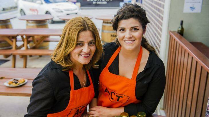 ACT My Kitchen Rules contestants Gina and Anna Petridis were the first to be eliminated in the current season of the reality cooking show. Photo: Supplied