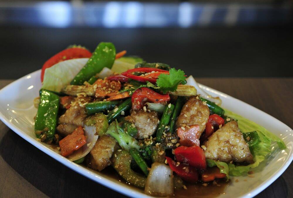 Five plus: Vegetable mix at the Cong Co on the Kingston Foreshore. Photo: Melissa Adams