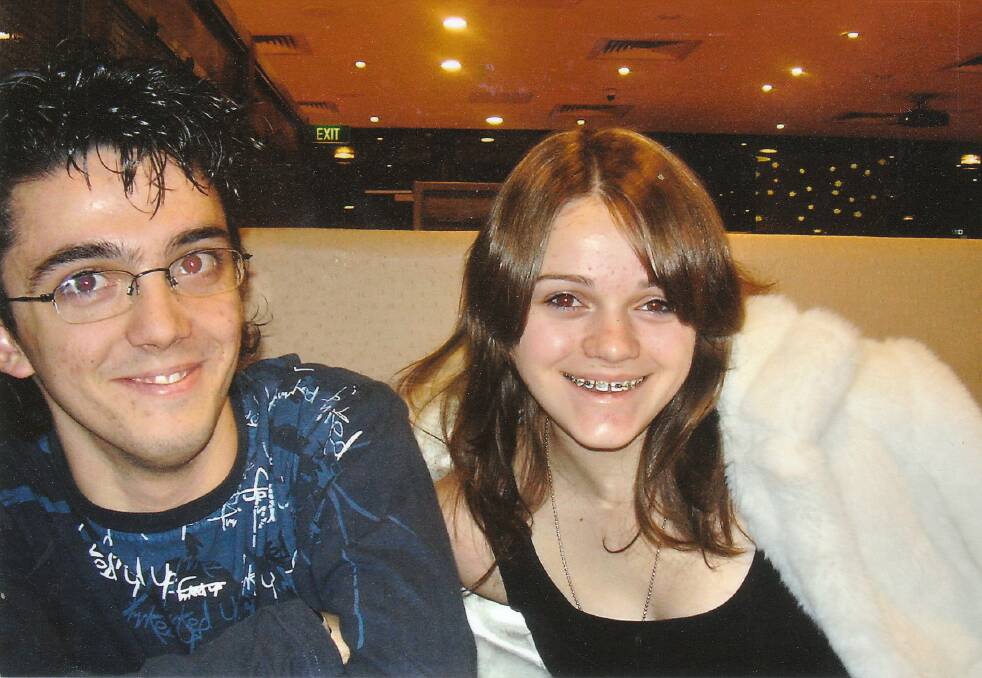 Courtney with brother Kris, in 2007. Photo: Courtesy of the Topic Family