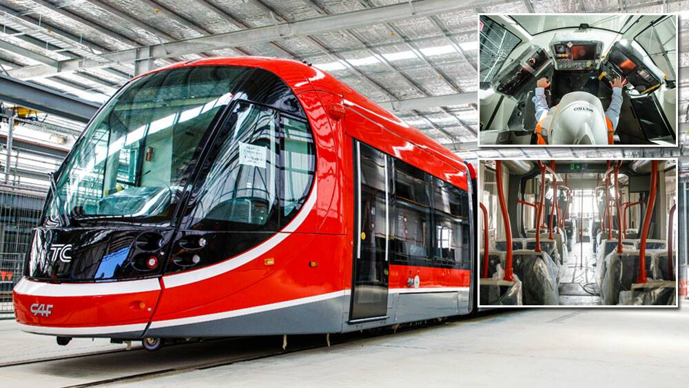 Canberra's new tram: an extra stop will be built in Mitchell.  Photo: Fairfax Media