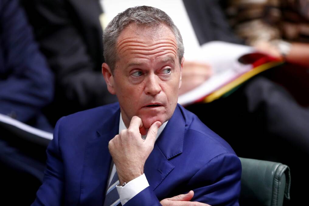 Bill Shorten said if he was going to be elected prime minister he accepted he would need to prove he was not a British citizen. Photo: Alex Ellinghausen