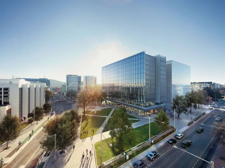 An artists impression of the future Civic Square. Photo: FloodSlicer