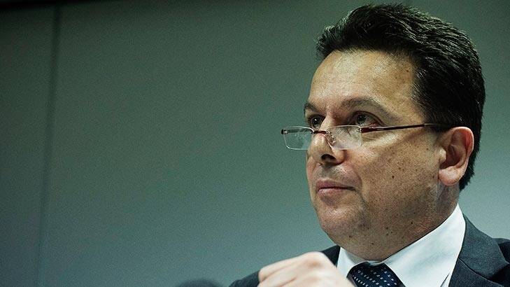 Independent senator Nick Xenophon: The biggest source of problem gambling is poker machines. Photo: Christopher Pearce