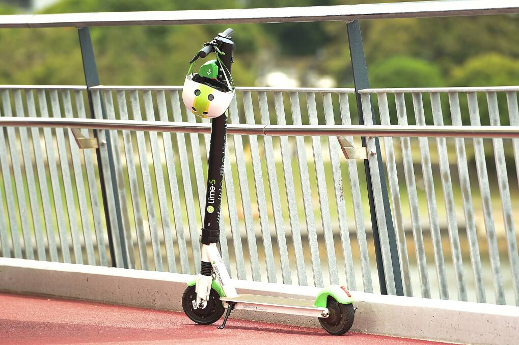 A man has been charged with drink riding on Lime scooter at the weekend.  Photo: AAP Image/ Albert Perez