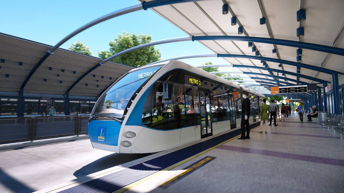 The latest design image for Brisbane Metro. Photo: Brisbane City Council
