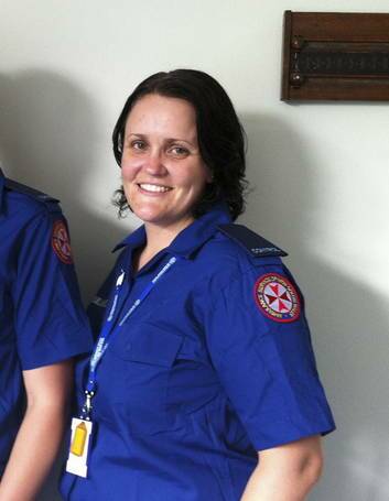 Melissa Arnold, Ambulance Control Centre Officer, who helped from Wollongong with the Queanbeyan home birth. Photo: Supplied