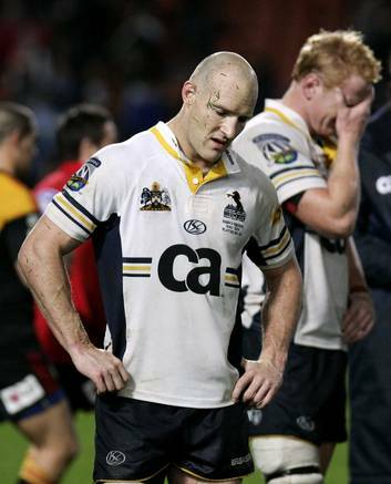 Stirling Mortlock feels the pain of a Brumbies loss in 2009. Photo: Reuters