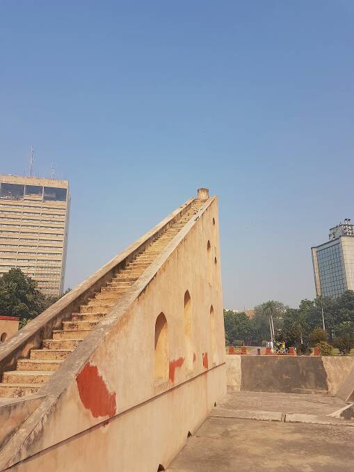 Stairs to ‘nowhere’ at Jantar Mantar. Photo: James Harrison