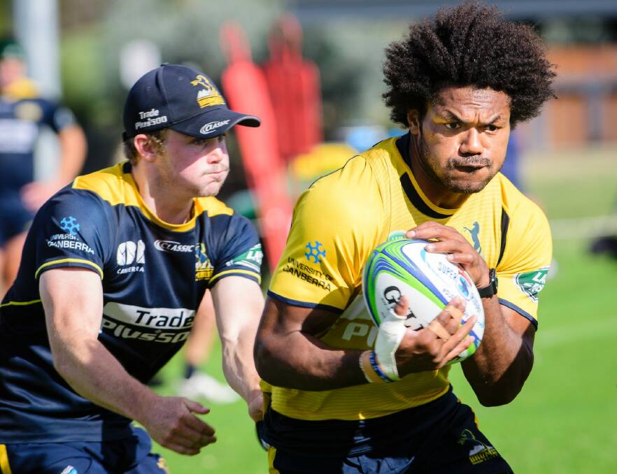 Henry Speight was back at Brumbies training on Tuesday. Photo: Sitthixay Ditthavong