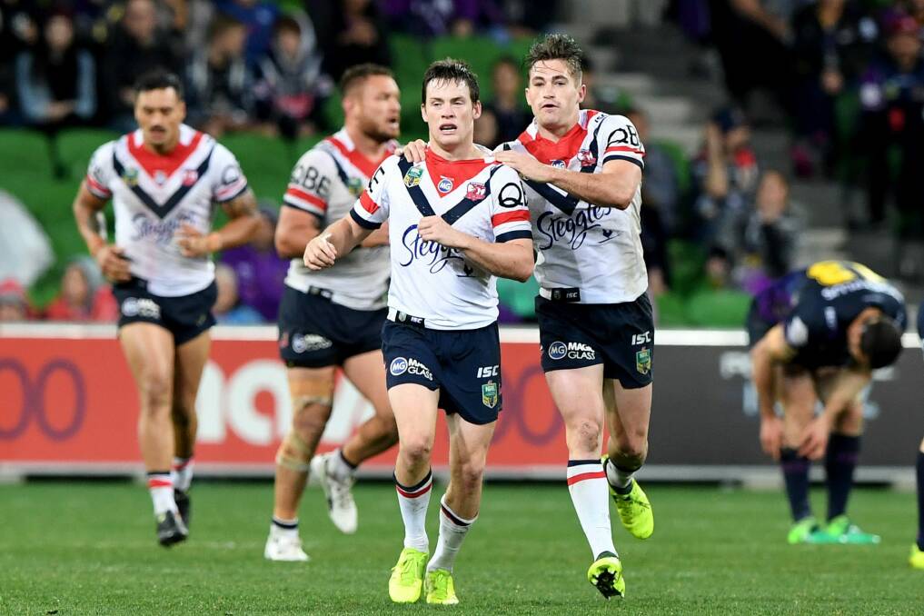 Weathered the storm: Captain Boyd Cordner has challenged Roosters teammates to use Saturday's defensive effort against Melbourne as a platform to launch their bid for the NRL title. Photo: AAP