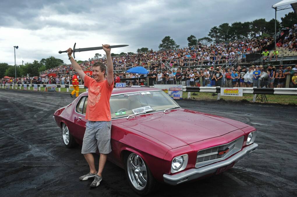 Ben Sargent was donned Grand Champion of Summernats 25 with his beloved Monaro in 2012. Photo: Marina Neil