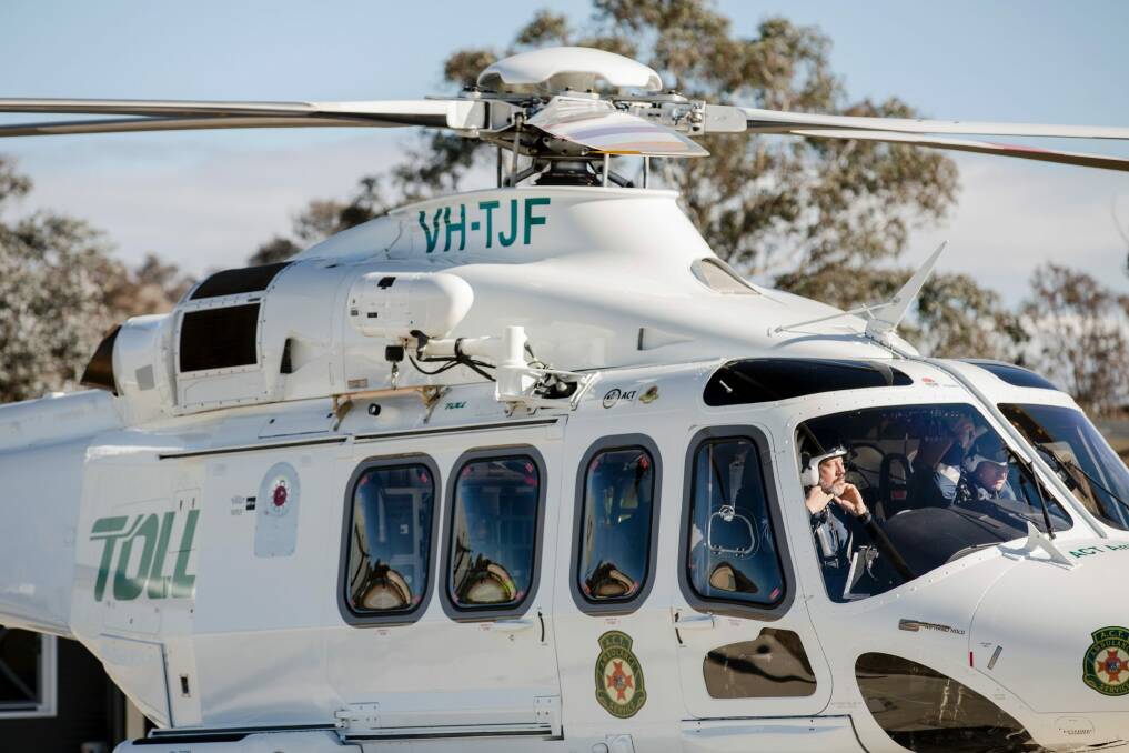 The new Agusta Westland 139 helicopter is 40 per cent faster than its predecessor. Photo: Jamila Toderas
