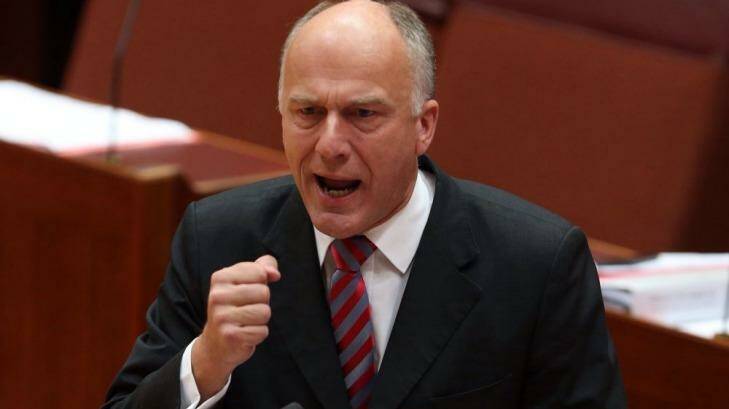 Senator Eric Abetz has defended the government's approach to asylum seekers. Photo: Andrew Meares