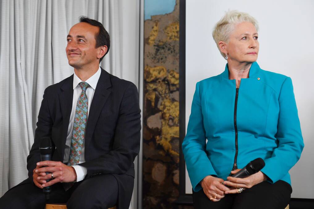 Liberal candidate Dave Sharma and independent MP Kerryn Phelps will face off again in Wentworth. Photo: Nick Moir