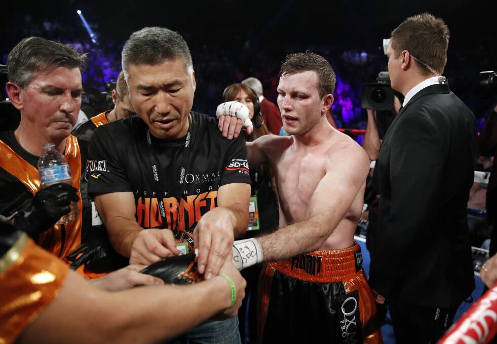 Painful lesson: Jeff Horn suffered a loss earlier this year. Photo: AP