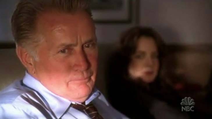 President Jed Bartlet, a character in the US television show The West Wing. Photo: NBC screen grab