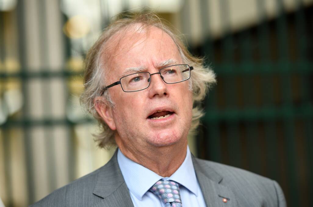 David Muir, chair of the Clem Jones Trust, at Queensland Parliament House on Thursday. Photo: AAP
