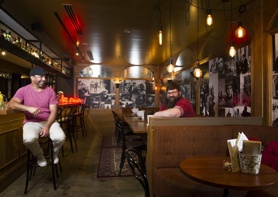 Frank Condi and chef Wayne Alger at Lola's Bar, Condi's latest venture in the heart of the city.  Photo: Elesa Kurtz