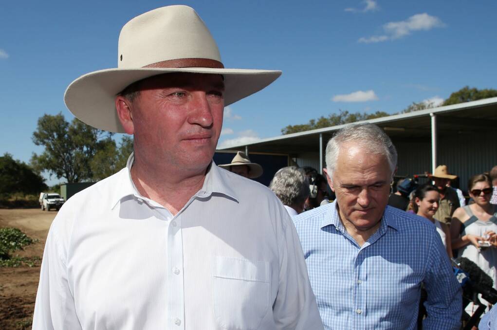 "I think Barnaby Joyce, under pressure in his own electorate, has left the reservation here," federal shadow agriculture minister Joel Fitzgibbon said of the Agriculture Minister (left). Photo: Andrew Meares