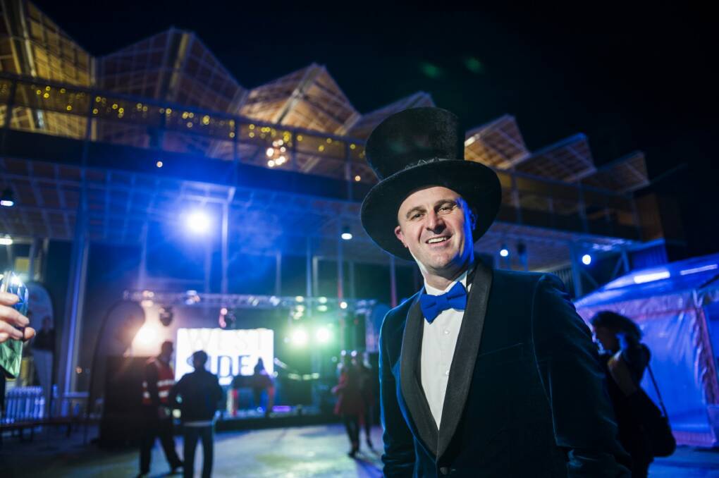 Chief Minister Andrew Barr at the Mad Hatters party at Westside.  Photo: Rohan Thomson