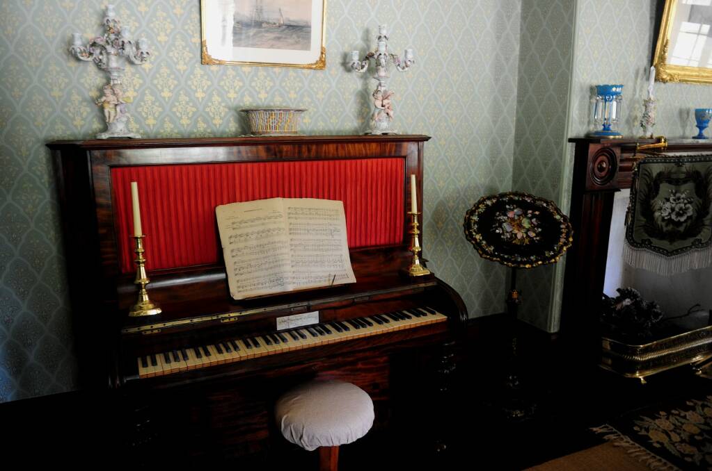 Visitors to Lanyon Homestead will hear the sound of mid-Victorian settler family life on the restored piano. Photo: Melissa Adams
