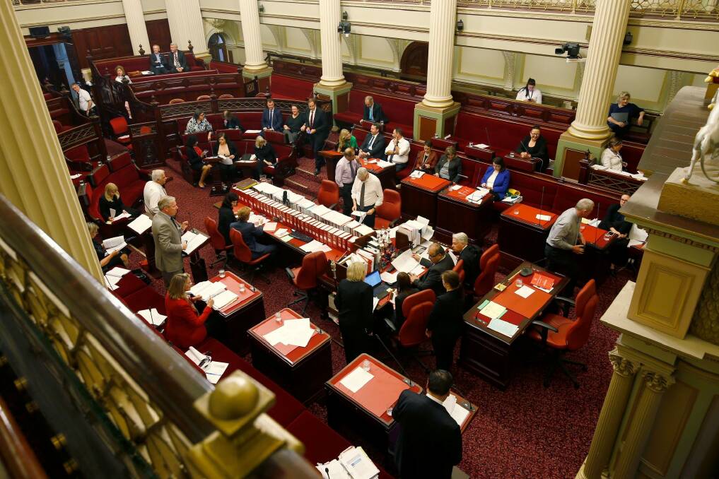 The upper house is in the middle of another extended sitting. Photo: Darrian Traynor