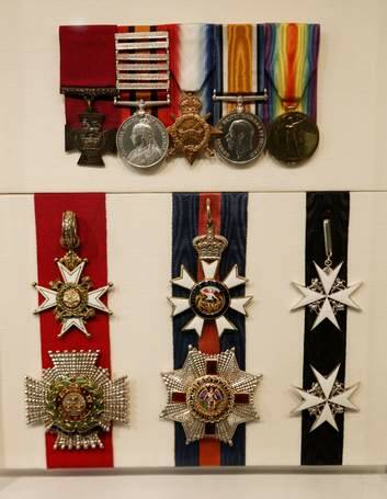 The medals of Sir Neville Howse Australia's first Victoria Cross recipient. Photo: Jeffrey Chan