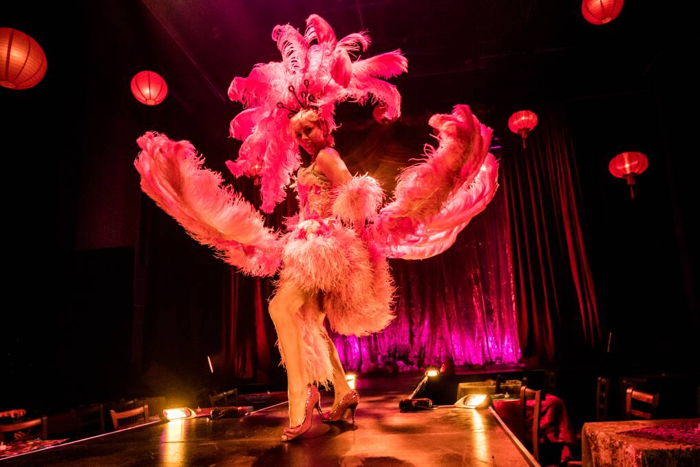 Imogen  Kelly performs <i>Flamingo</i> as part of <i>Finacune and Smith's Dance Hall</i>.  Photo: Karleen Minney