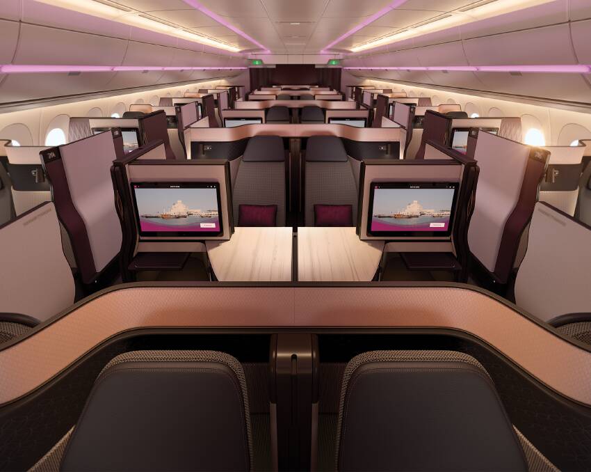 Qatar Airways to Launch Qsuite on Canberra and Sydney route from July 2018. Photo: Supplied