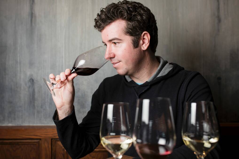 Sebastian Crowther, chairman of judges for the Canberra and Region Wine Show. Photo: Jamila Toderas