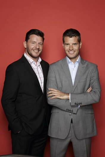 Pete Evans and Manu Feildel. Photo: Supplied