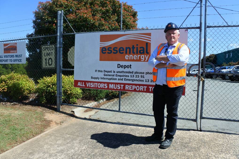 Electrical Trades Union organiser Mick Koppie's meeting with some 90 workers at the Essential Energy Queanbeyan depot on Tuesday did not go ahead as staff were worried about the consequences of takind part in unprotected industrial action. Photo: Clare Sibthorpe