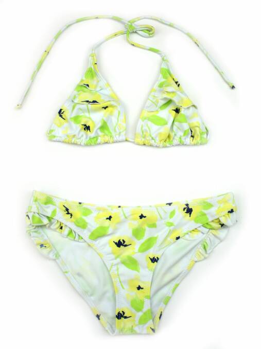 Ruth Hurley swimwear:
lemon floral