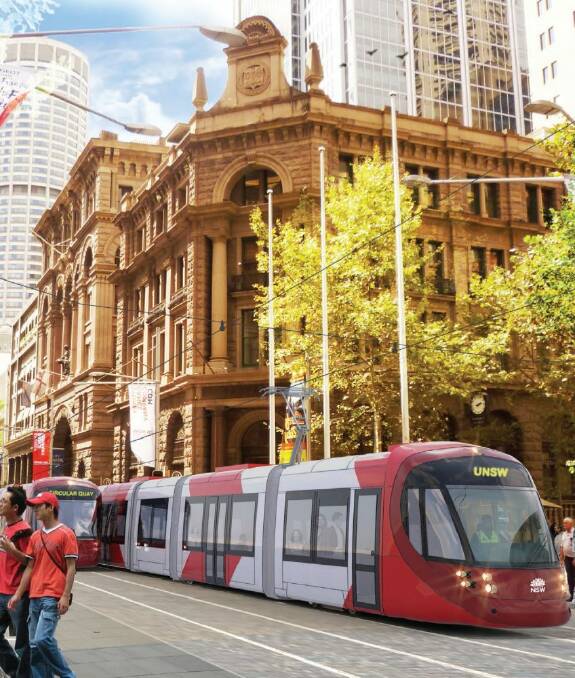 An artist's impression of Sydney's light rail future. Photo: Supplied
