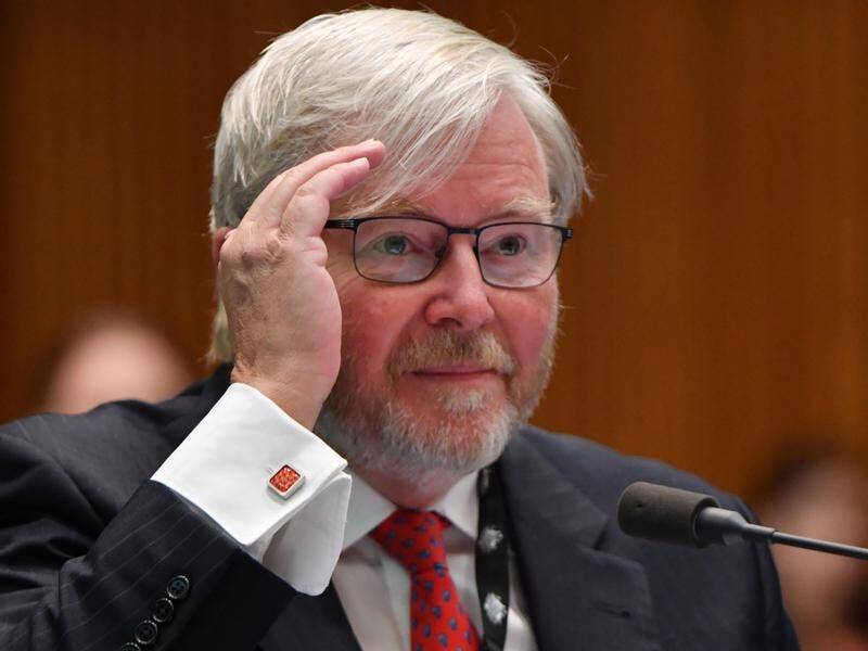 Former PM Kevin Rudd says proposed media laws would entrench the power of the Murdoch empire.
