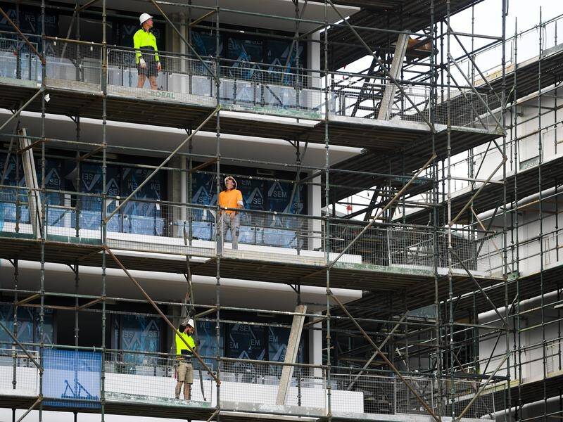 Economists had expected an increase in construction work after a downturn in the previous quarter.