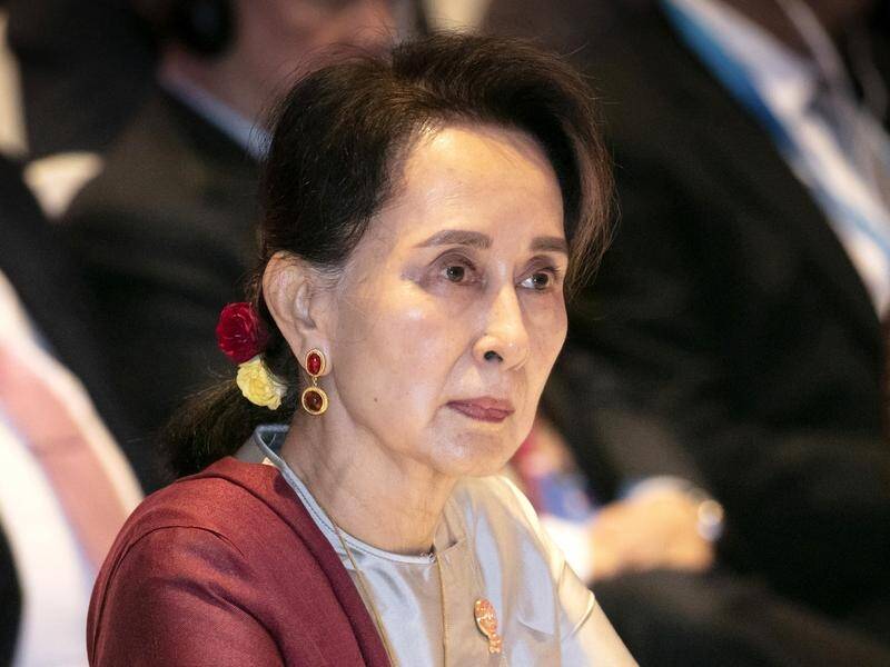 Myanmar's Aung San Suu Kyi has been treated by a prisons doctor for swelling in her gums. (AP)