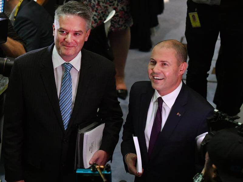 Mathias Cormann, with Treasurer Josh Frydenberg, is continuing the attack on Labor's tax plan.