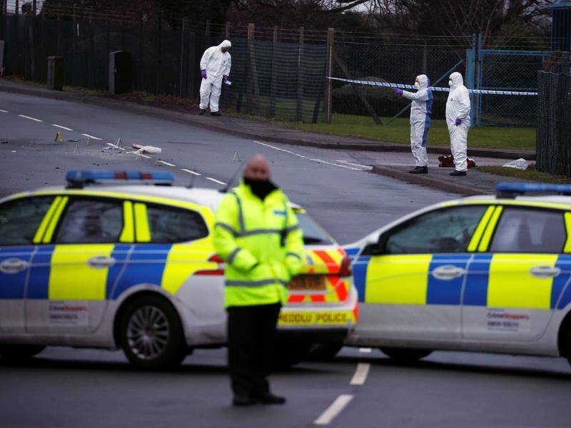 Bomb disposal experts examined a package at the Wockhardt plant in Wrexham.