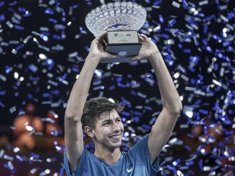 Young Aussie Alexei Popyrin hopes his Singapore Open trophy will be the launch pad for a big year.