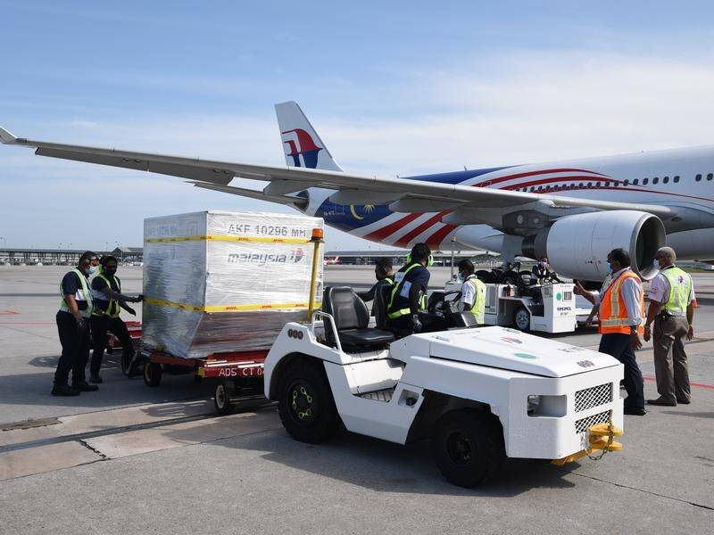 More than 312,000 doses of Pfizer vaccine were delivered to Malaysia on Sunday morning.
