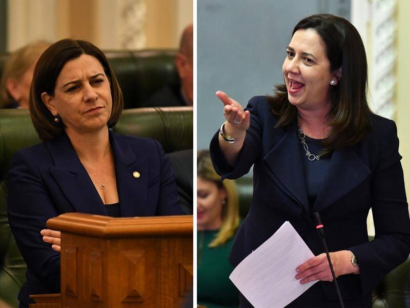 Queenslanders will vote in October between Deb Frecklington (L) and Labor's Annastacia Palaszczuk.