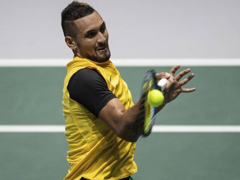 Australia's Nick Kyrgios won the two singles matches he played at November's Davis Cup Finals.