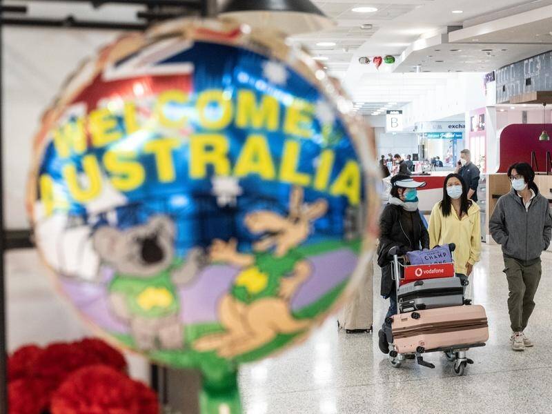 International tourists could be allowed to come to Australia before Easter, the prime minister says.